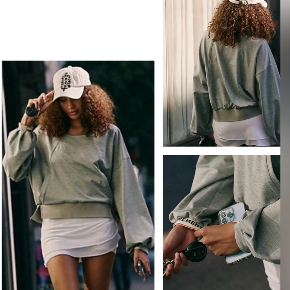 New Free People OVERSIZED Movement Jump Start pullover
